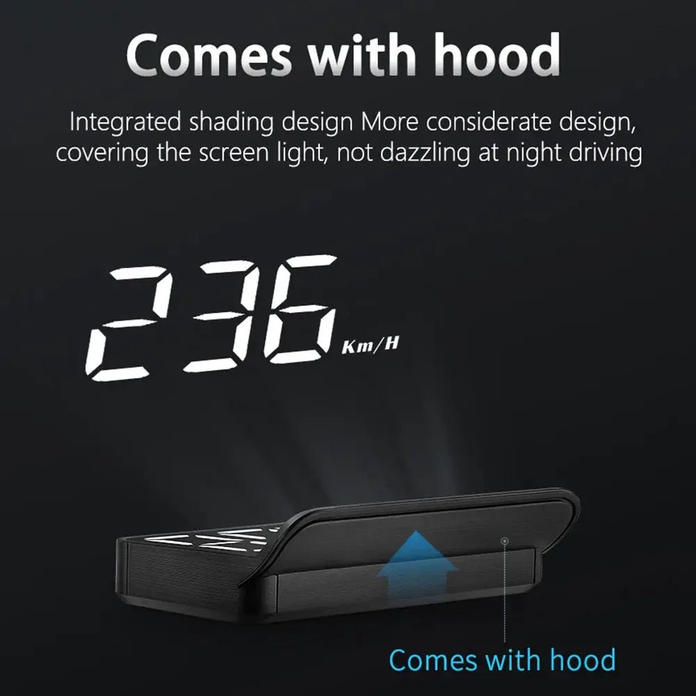 Speed and Temp Readout HUD for Drivers