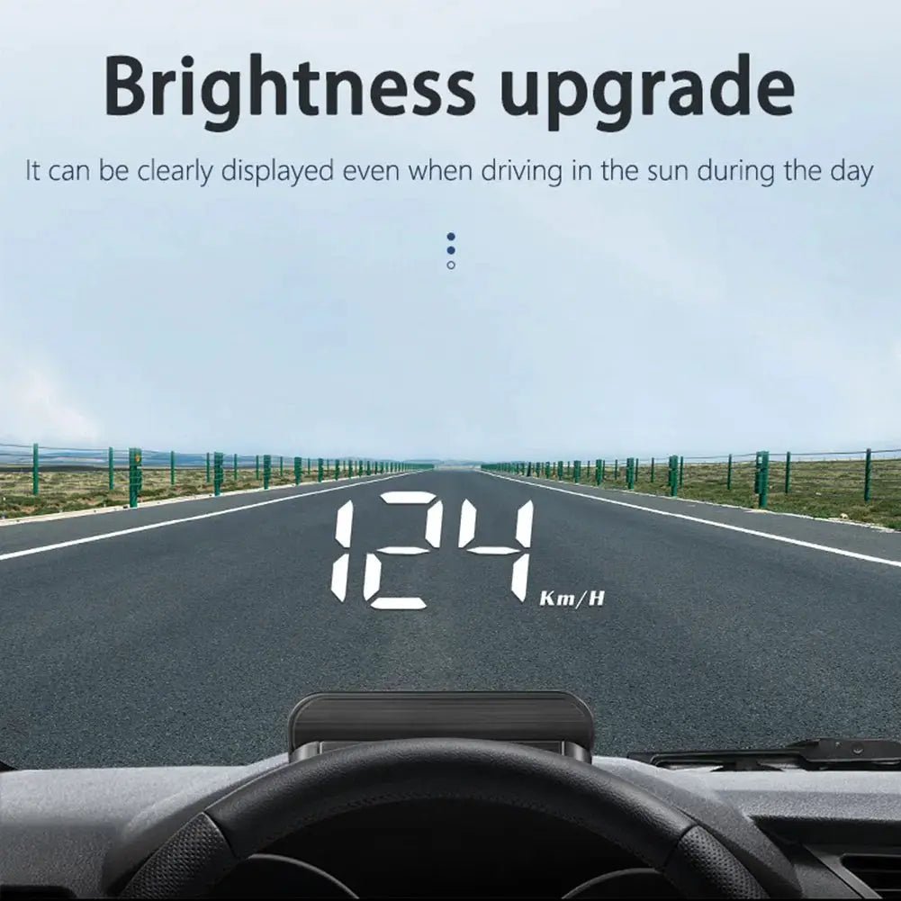 Speed and Temp Readout HUD for Drivers
