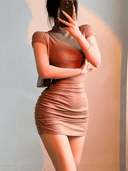 Spicy Turtleneck Bodycon Dress Sultry Clubwear Elegance