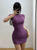 Spicy Turtleneck Bodycon Dress Sultry Clubwear Elegance