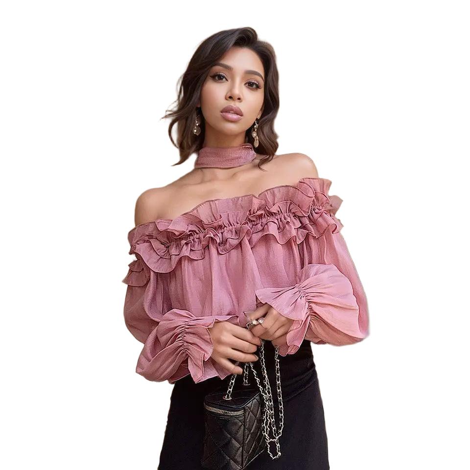 Soft Western Off Shoulder Top for Women — product view 1