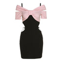 Spicy Wind Patchwork Dress Bold Street Style Icon Summer Fashion