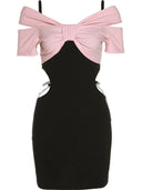 Spicy Wind Patchwork Dress Bold Street Style Icon Summer Fashion