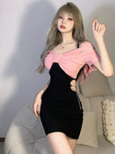 Spicy Wind Patchwork Dress Bold Street Style Icon Summer Fashion