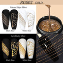 Spider Web Wire Drawing Gel Nail Polish Set Vibrant Art