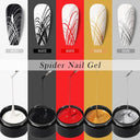 Spider Web Wire Drawing Gel Nail Polish Set Vibrant Art
