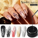 Spider Web Wire Drawing Gel Nail Polish Set Vibrant Art