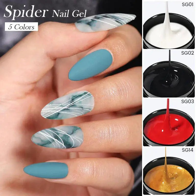 Spider Wire Gel Nail Polish Set For Creative Nail Art
