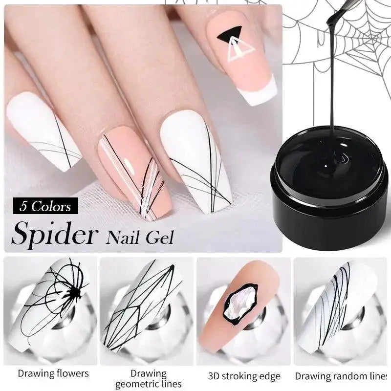 Spider Wire Gel Nail Polish Set For Creative Nail Art