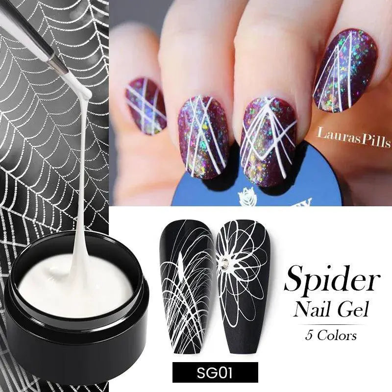 Spider Wire Gel Nail Polish Set For Creative Nail Art