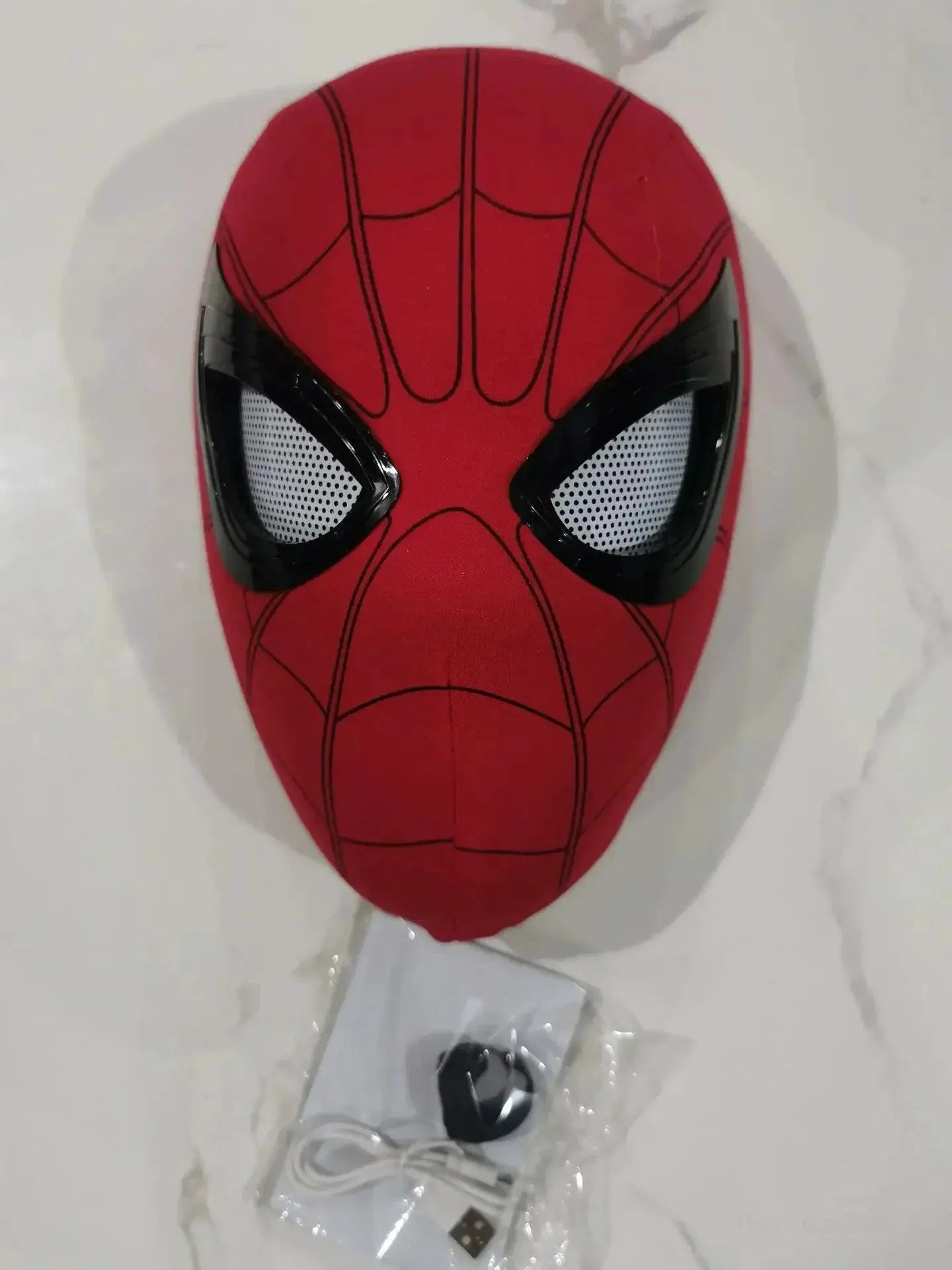 Spiderman Moving Eyes Cosplay Mask With Remote Control