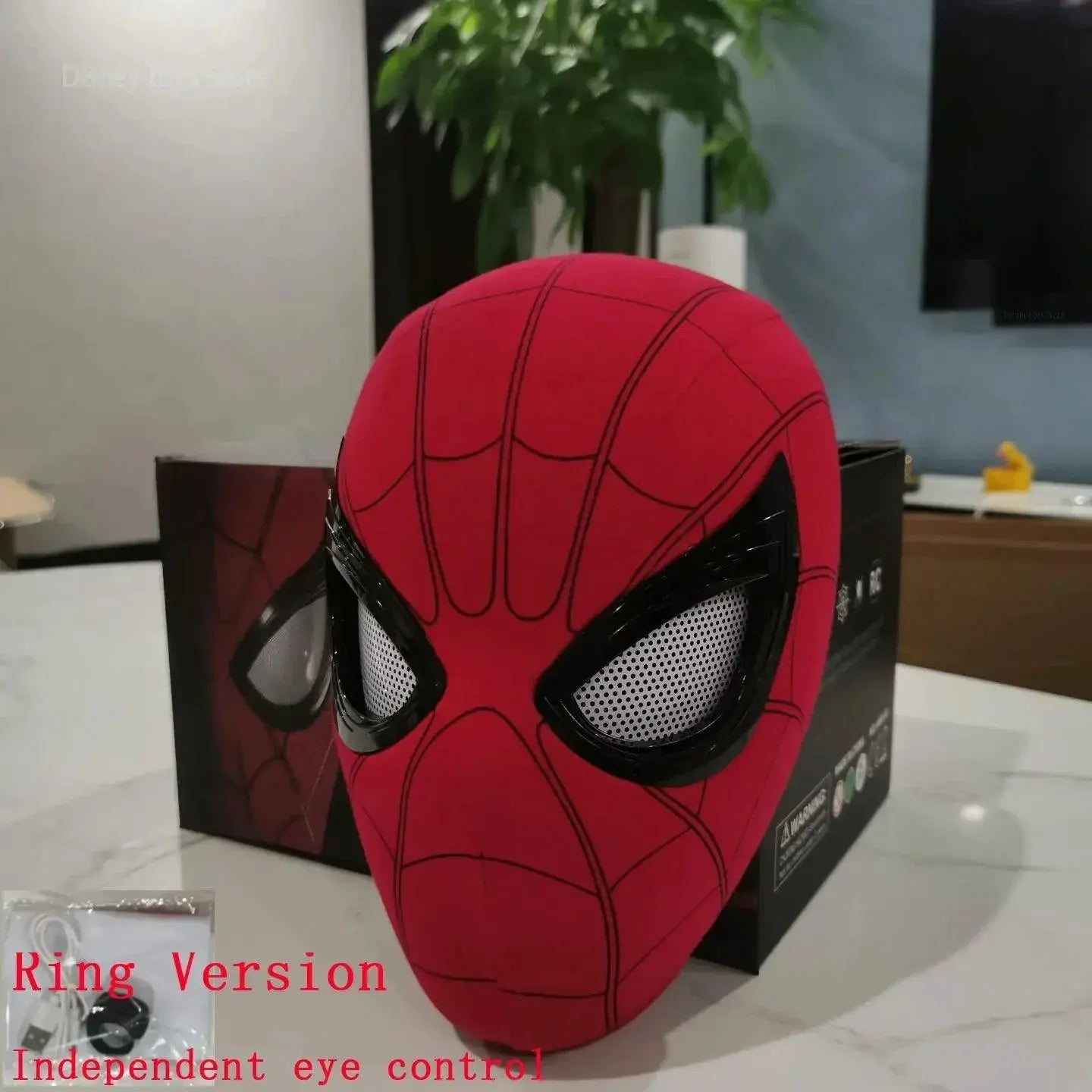 Spiderman Moving Eyes Cosplay Mask With Remote Control