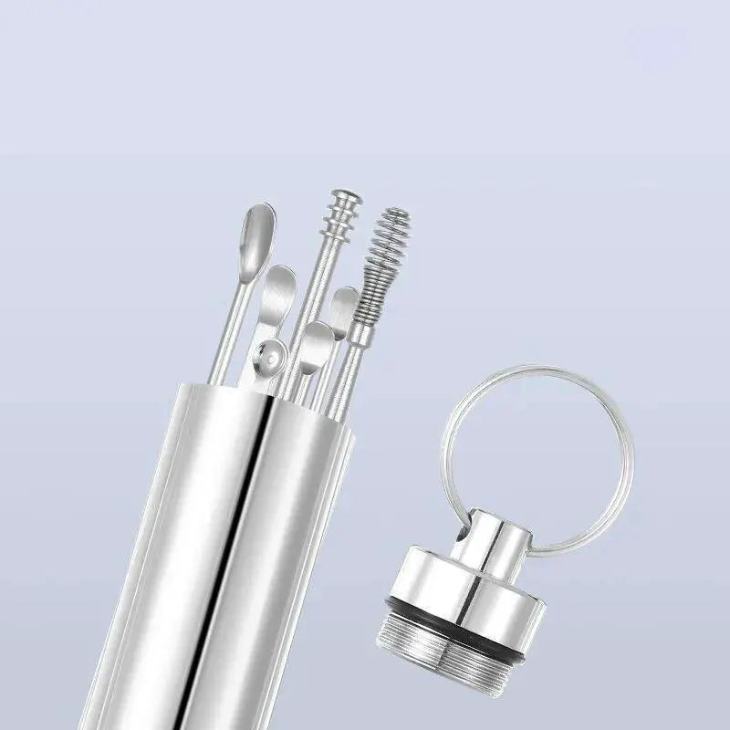 Spiral Ear Cleaning Kit 6 Piece Safe Ear Care Set Essentials