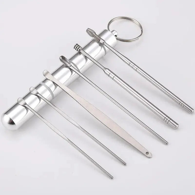 Spiral Ear Cleaning Kit 6 Piece Safe Ear Care Set Essentials