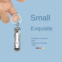 Splash-Proof Stainless Steel Nail Clipper Durable Versatile