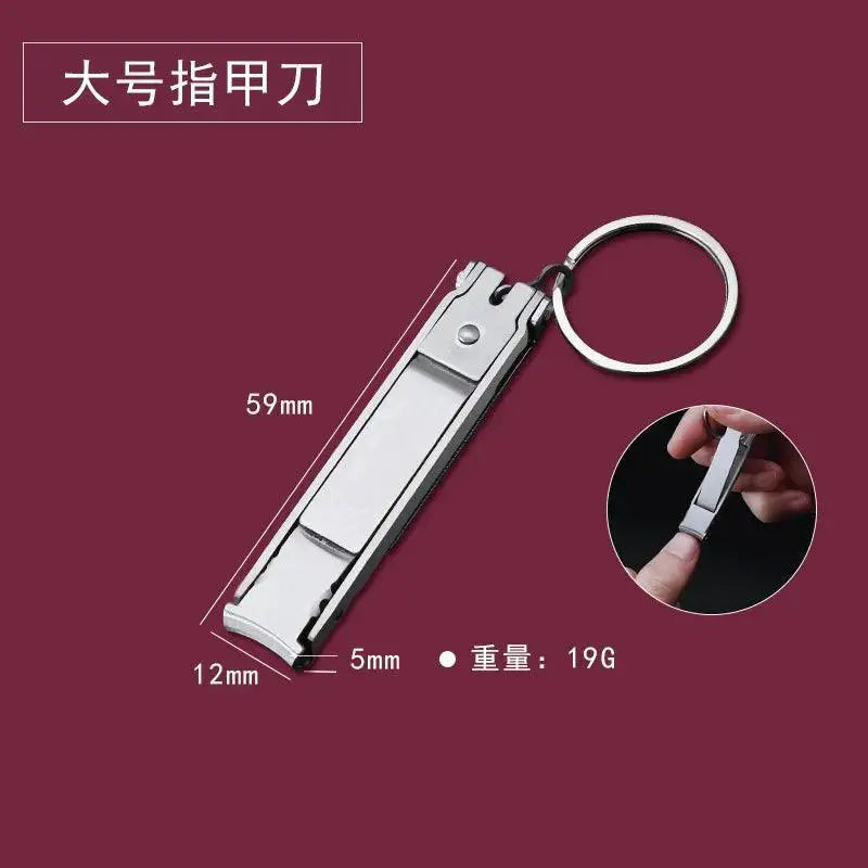 Splash Proof Stainless Steel Nail Clipper Durable Versatile