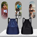 Sports Drawstring Backpack Large Capacity Gym Swim Bag