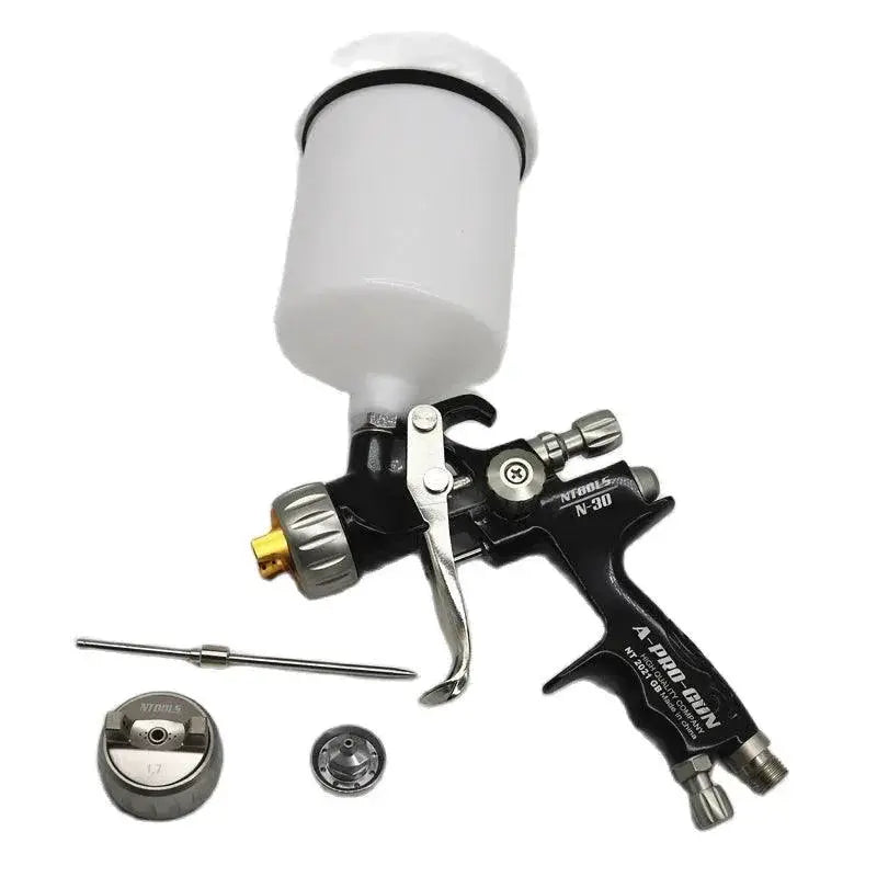 Professional Spray Gun With 1.3 And 1.7mm Nozzles 600cc Tank