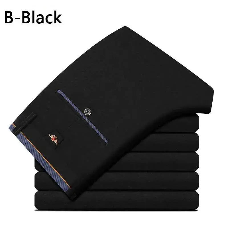 Spring Men Elastic Trousers For Business Casual 28 To 40