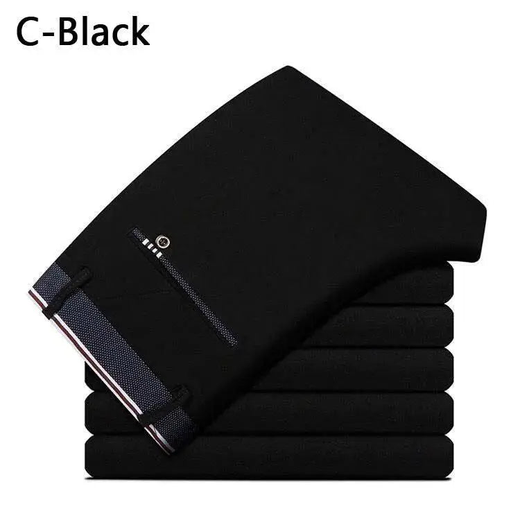Spring Men Elastic Trousers For Business Casual 28 To 40