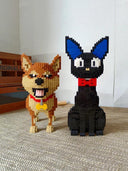 Squirrel Shiba Inu Black Cat Pet Style Building Blocks Kit