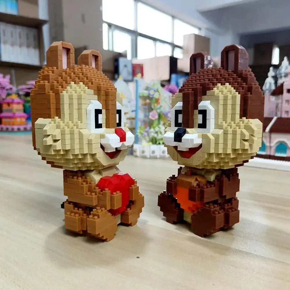 Squirrel Shiba Inu Black Cat Pet Style Building Blocks Kit