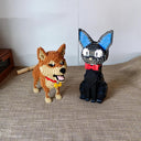 Squirrel Shiba Inu Black Cat Pet Style Building Blocks Kit