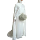 Elegant Comfort Modest Nikkah Gown for Brides