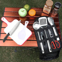 Stainless Steel 9-Piece Portable Camping Utensil Set