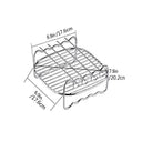 Stainless Steel Air Fryer Rack for BBQ Bread Grilling