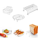 Stainless Steel Air Fryer Rack for BBQ Bread Grilling