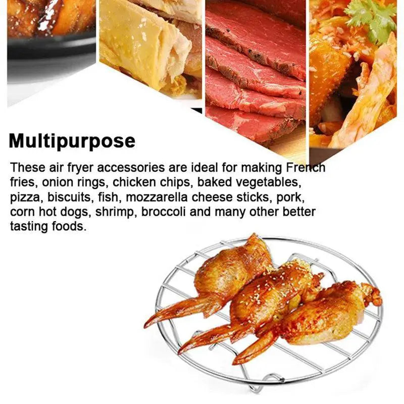 Stainless Steel Air Fryer Steamer Rack For Cooking