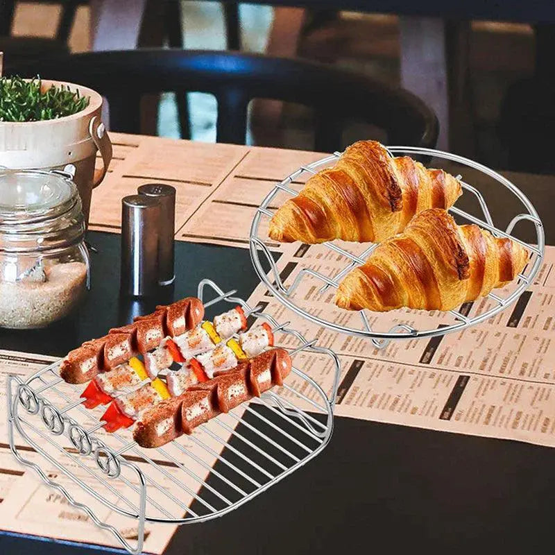 Stainless Steel Air Fryer Steamer Rack For Cooking