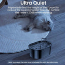 Stainless Steel Automatic Cat Water Fountain for Cats Dogs