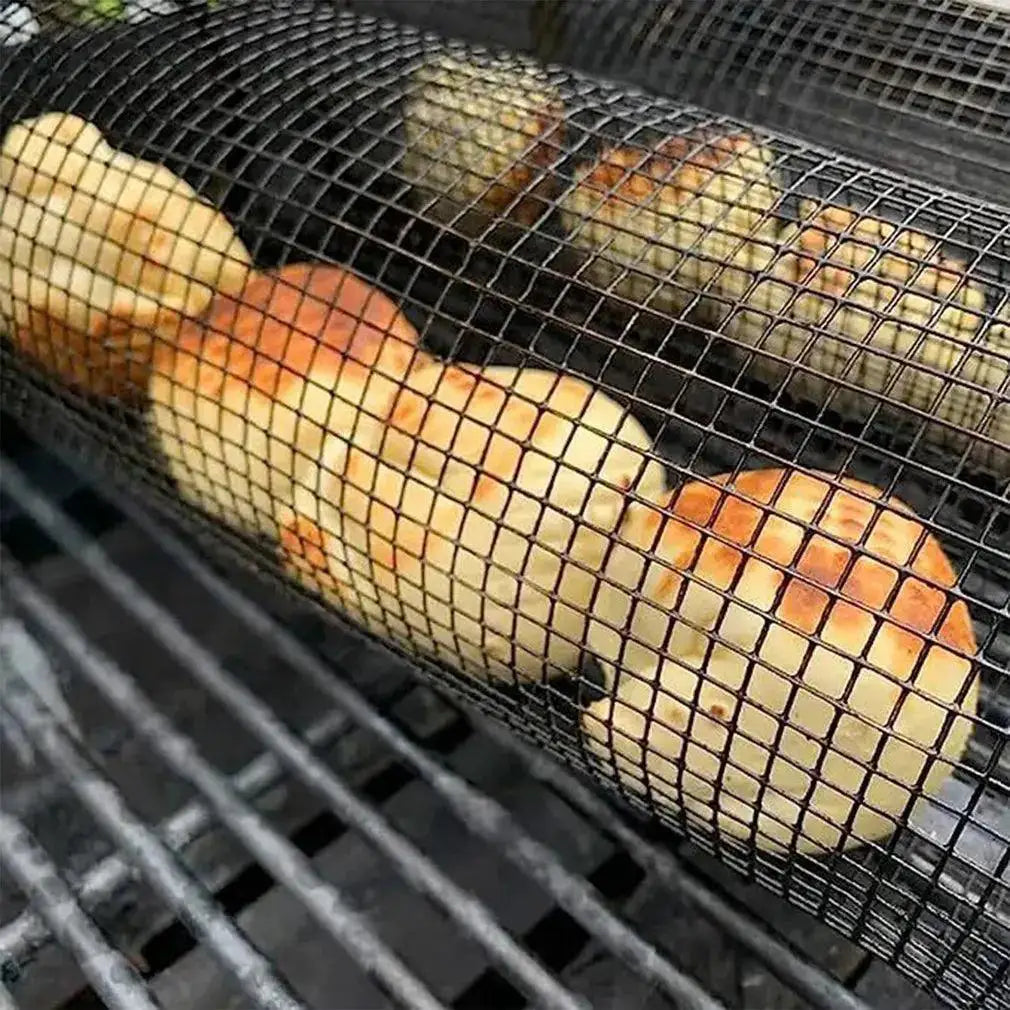 Stainless Steel Grill Basket for Outdoor Barbecue Cooking
