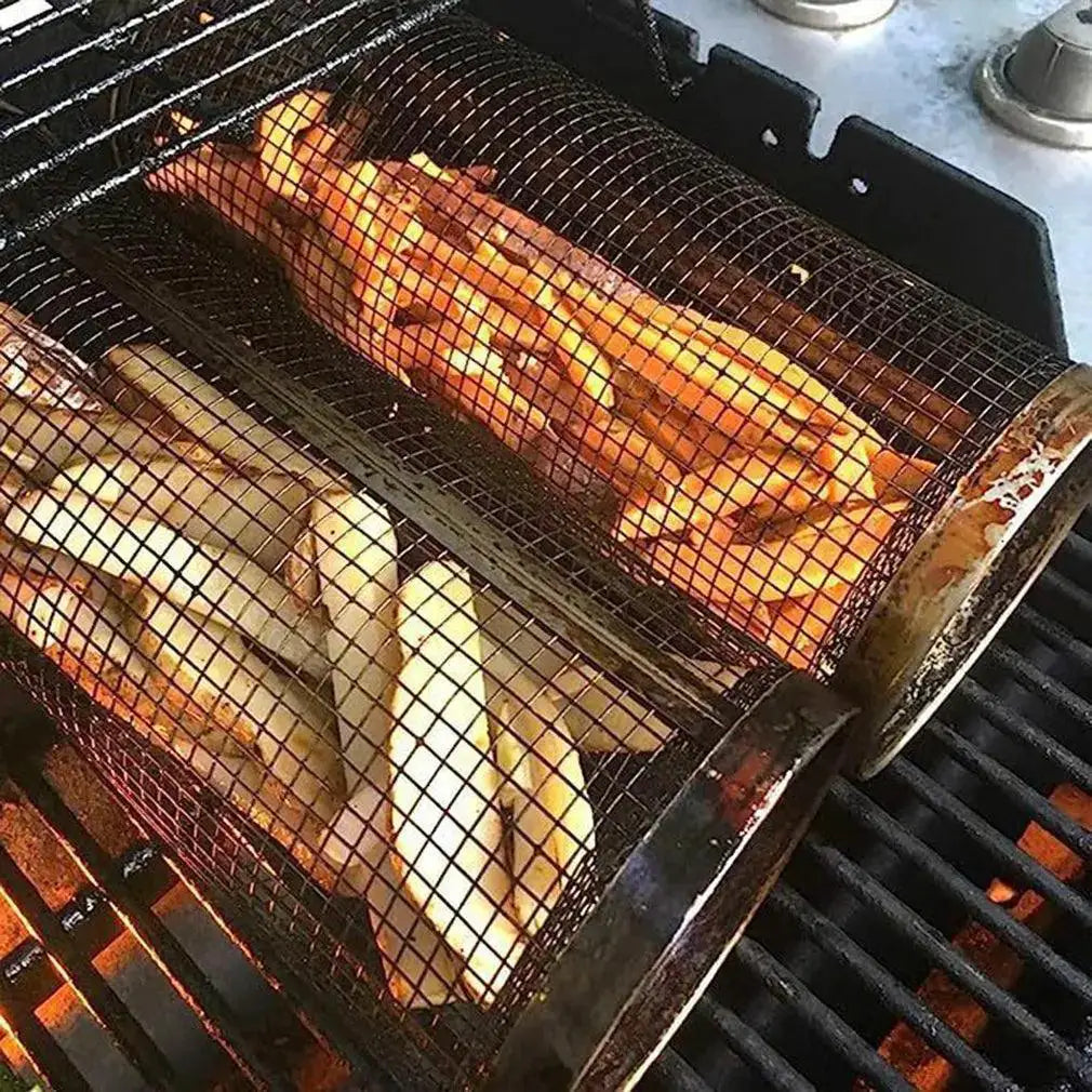Stainless Steel Grill Basket for Outdoor Barbecue Cooking