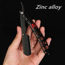 Stainless Steel Barber Razor Precision Shaving Tool Portable