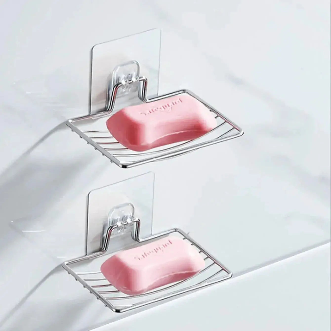 Stainless Steel Bathroom Soap Rack Wall Mounted Drain Shelf