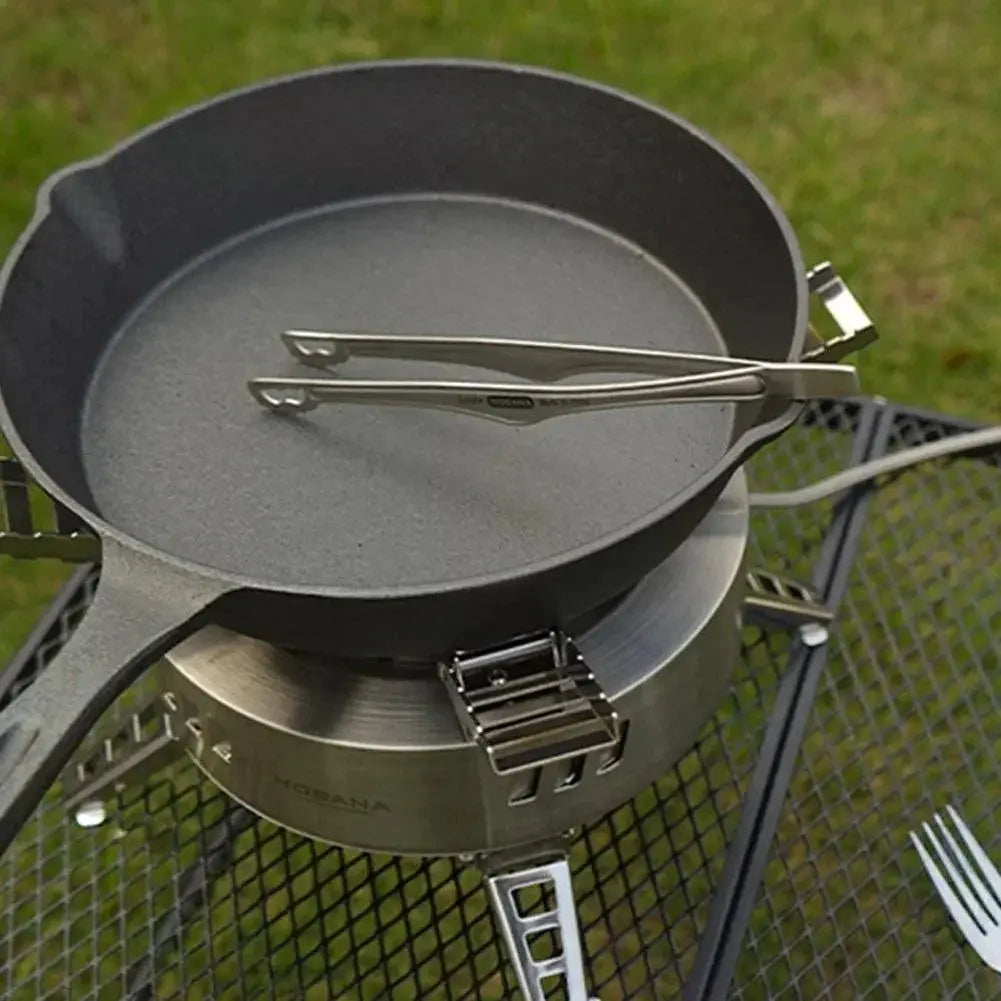 Ultralight Stainless Steel Camping BBQ Tongs For Grilling