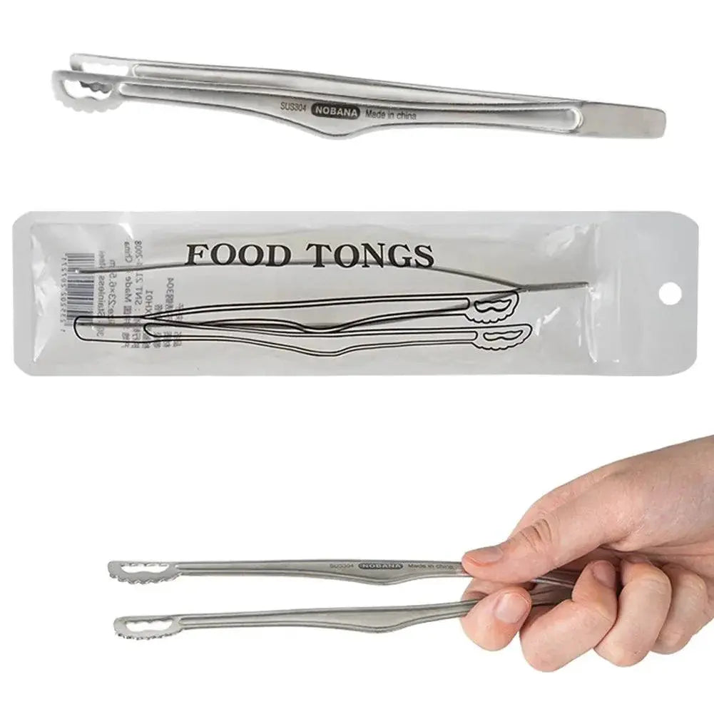 Ultralight Stainless Steel Camping BBQ Tongs For Grilling