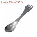 Stainless Steel Camping Utensil Set Folding Cutlery Combo