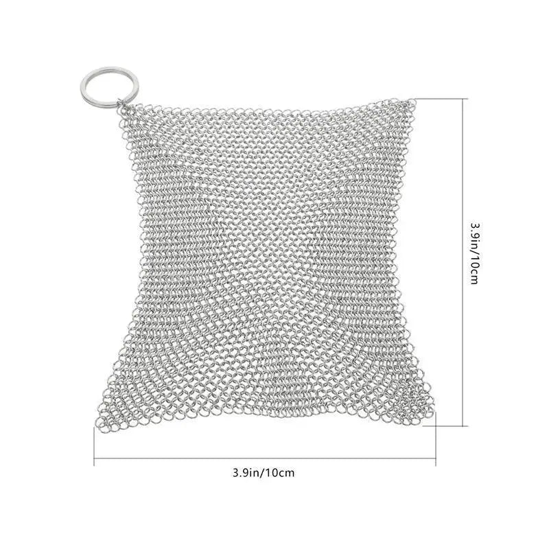 Stainless Steel Cast Iron Cleaner and Scrubber for Cookware
