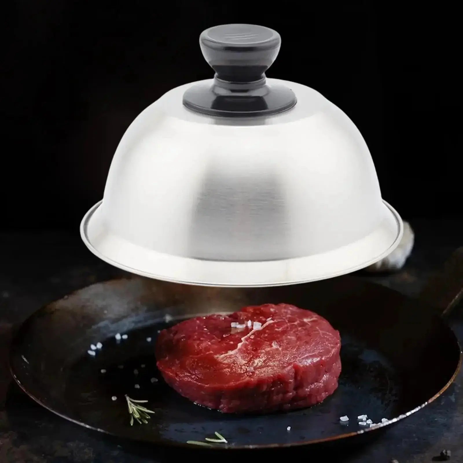 Stainless Steel Cheese Melting Dome For Grilling And Basting