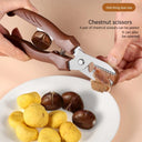 Stainless Steel Chestnut Scissors Peeler Nut Cracker Kitchen Tool All In One Kit