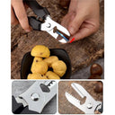 Stainless Steel Chestnut Scissors Peeler Nut Cracker Kitchen Tool All In One Kit