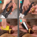 Stainless Steel Chestnut Scissors Peeler Nut Cracker Kitchen Tool All In One Kit