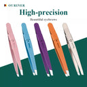 Stainless Steel Colorful Eyebrow Tweezer Precision Tool Set