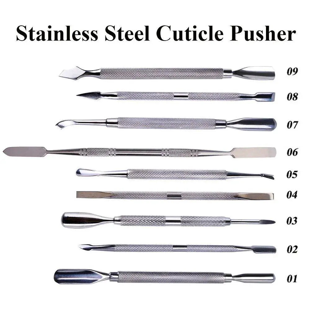 Stainless Steel Cuticle Pusher And Dead Skin Remover Tool
