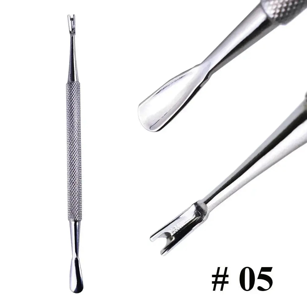 Stainless Steel Cuticle Pusher And Dead Skin Remover Tool