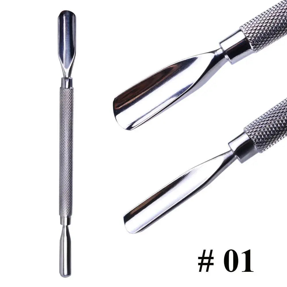 Stainless Steel Cuticle Pusher And Dead Skin Remover Tool